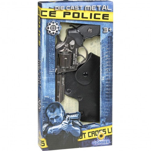 DIECAST METAL POLICE 8 SHOT