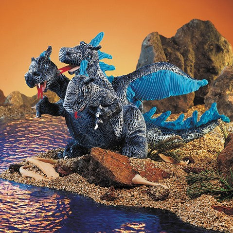 BLUE THREE HEADED DRAGON