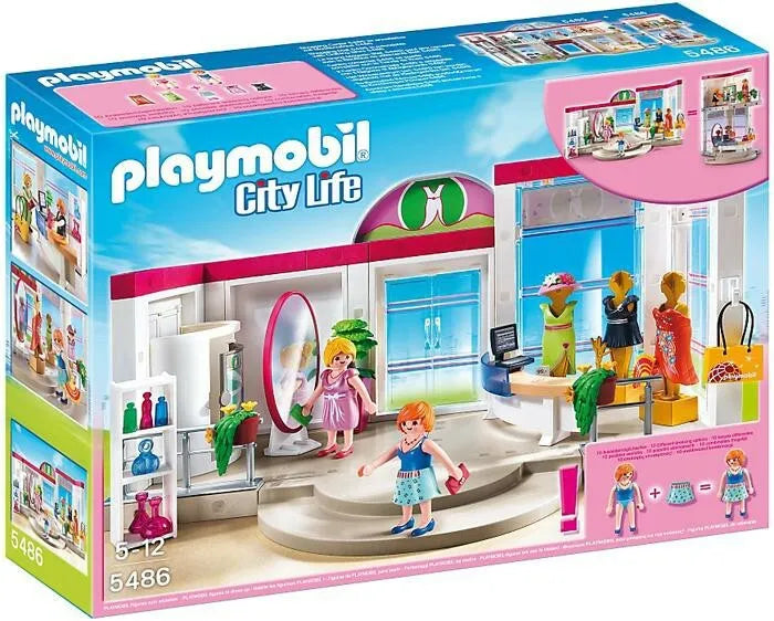 PLAYMOBIL CITY LIFE MALL SERIES CLOTHING BOUTIQUE