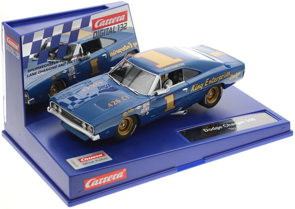 CARRERA 30982 DODGE CHARGER 500 NO.1 1:32 SCALE DIGITAL SLOT CAR