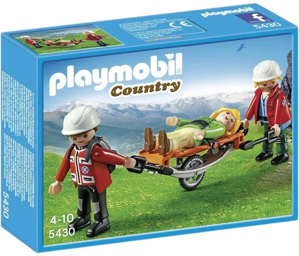 PLAYMOBIL 5430 COUNTRY MOUNTAIN RESCUERS WITH STRETCHER